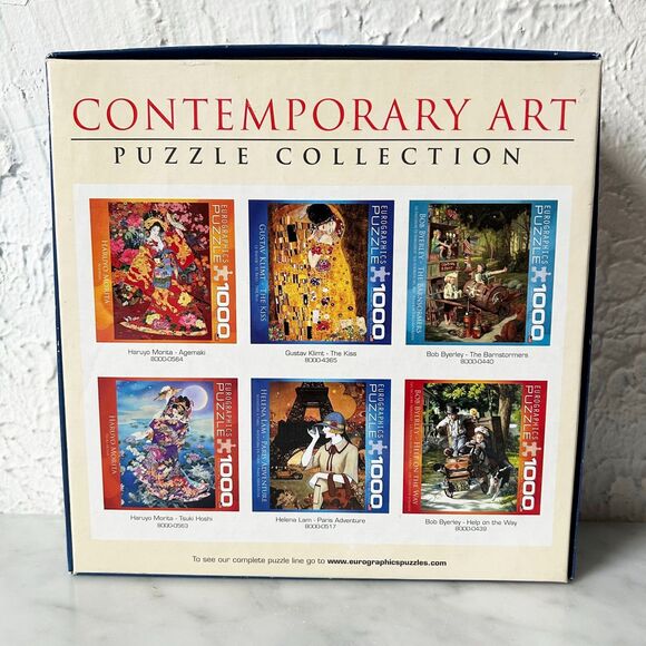 Eurographics Paris Adventure Helena Lam 1000 Piece Puzzle Eiffel Tower-Complete - Picture 8 of 8